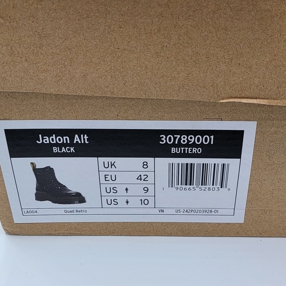 Dr. Martens Jadon Boots Alt Black Buttero NWT #2616 - Picture 15 of 16
